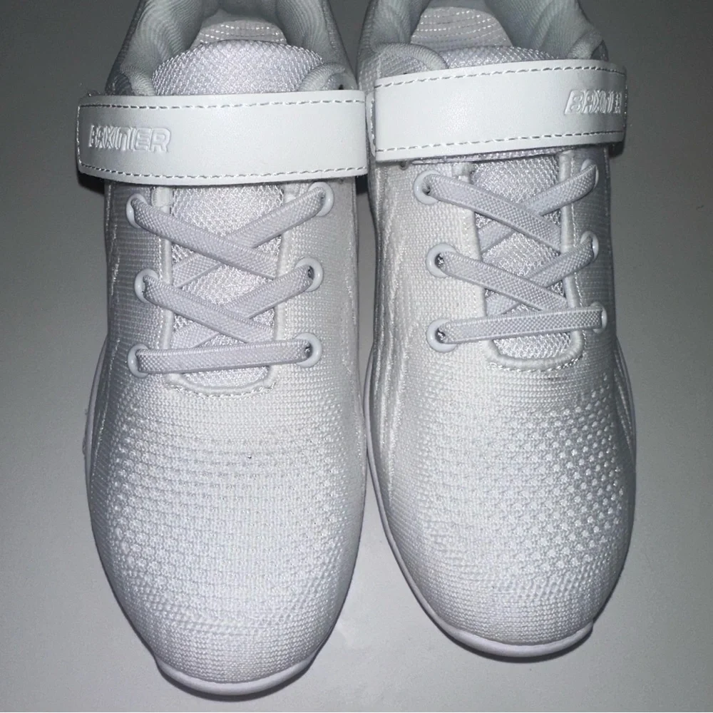 Baxinier White Cheerleading Shoes Girls Size 35 / US 3.5 Mesh Cheer Sneakers